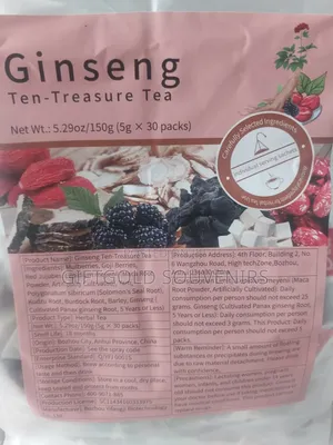 Ginseng Ten-- Treasure Tea, 30 Pack