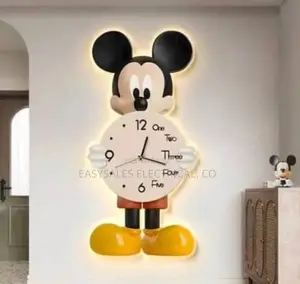 Aesthetic Bear Wall Clocks LED Lamp