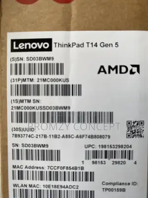 New Laptop Lenovo ThinkPad T14 G4 32GB AMD Ryzen 7 SSD 1T