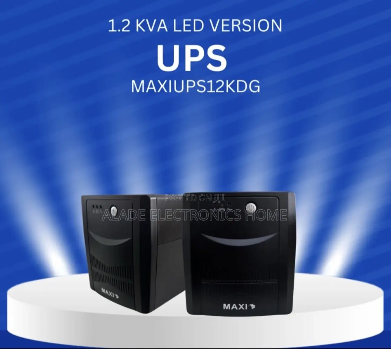 Maxi UPS 1200VA” LED Version. 5yrs Warranty