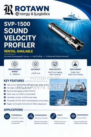 SVS 1500m ,Svp 1500 Sounds Velocity, Hydrotech Side-Scan Sonar System