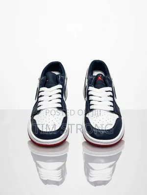 Jordan 1 Navy Blue, White and Red. Brand New, Premium Quality