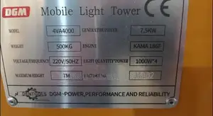 7.5kVA Mobile Diesel Tower Light Generator