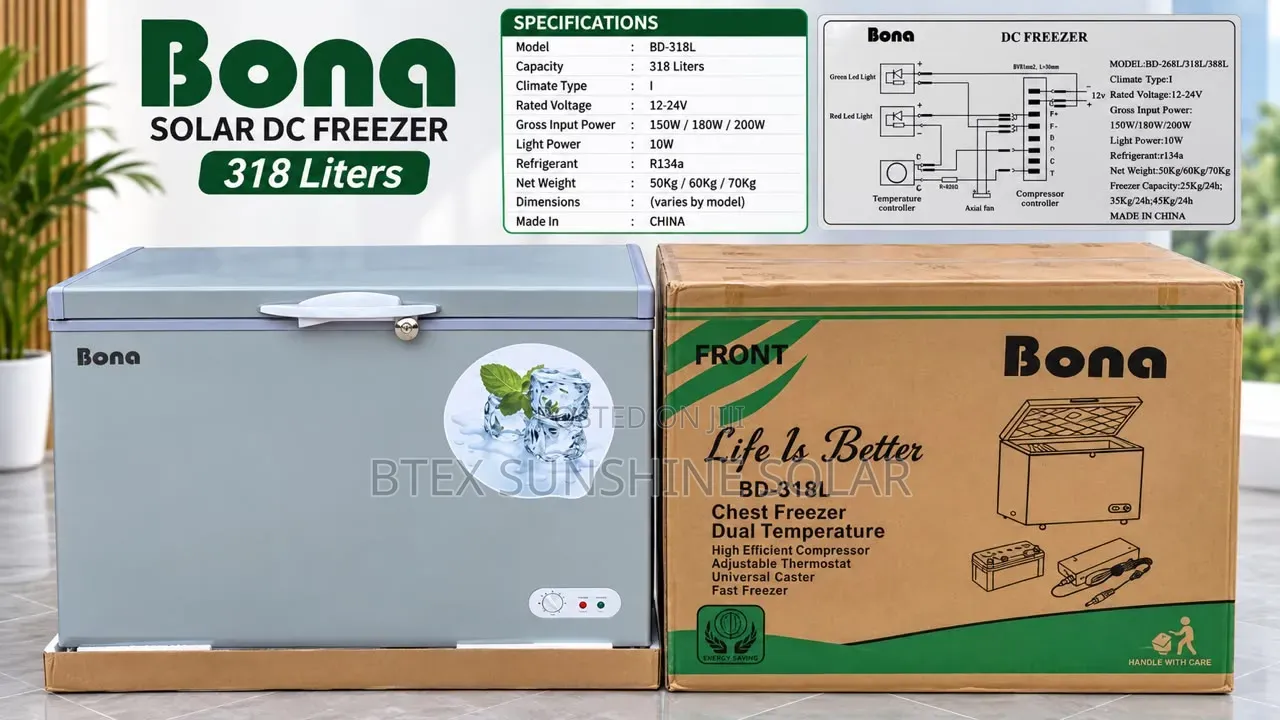318liters Bona Dc and AC