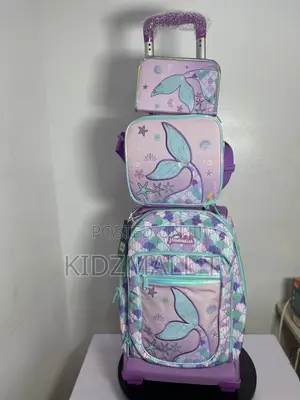 Mermaid 3-Piece School Bag Set for Girls