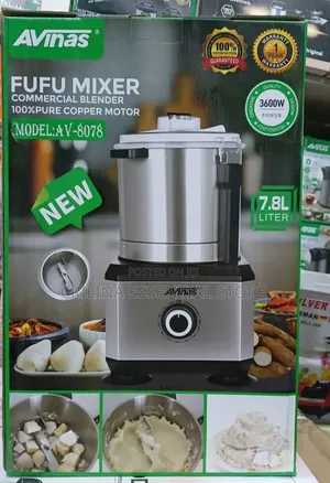 Avinas 3600W 7.8L Heavy Duty Fufu Mixer Pure Copper Motor