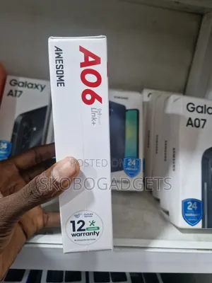 New Itel A06 64 GB Black