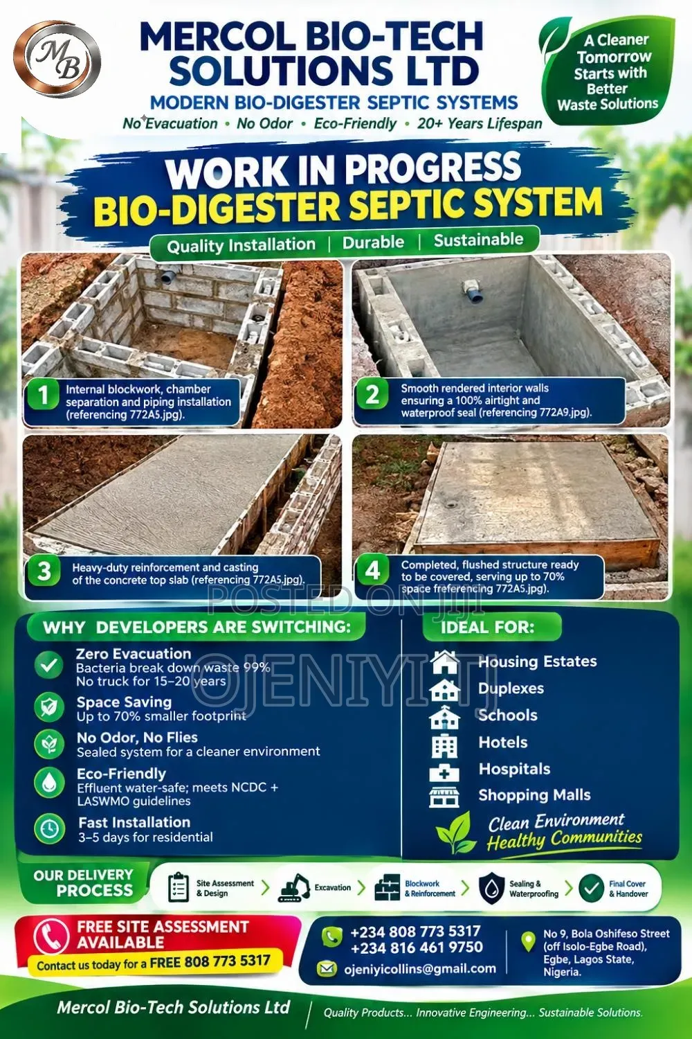 Modern Bio Digester Construction and Installation