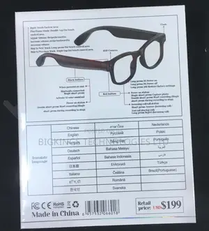 AIMB G1 AI Smart Glasses, 1080P Camera, Real Time AI Translation