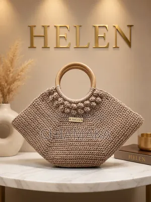 Hand Knitted Summer/Beach Bag