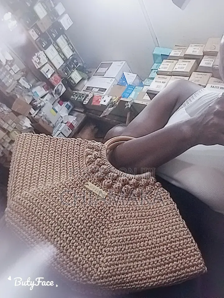 Hand Knitted Summer/Beach Bag