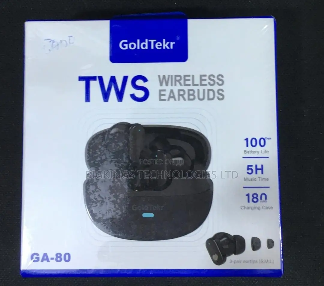 GOLDTEKR Bluetooth Earbuds. TWS Wireless ENC Earbuds