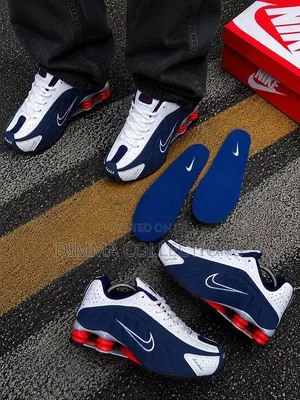 Nike Shox R4 ( Midnight Navy / White / Gym Red )” Snks”* *