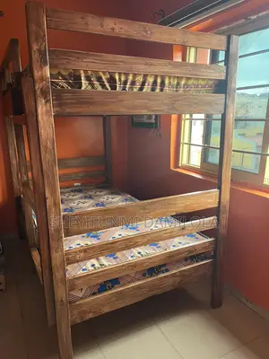 3 and Half by 6 Wooden Bunk Bed