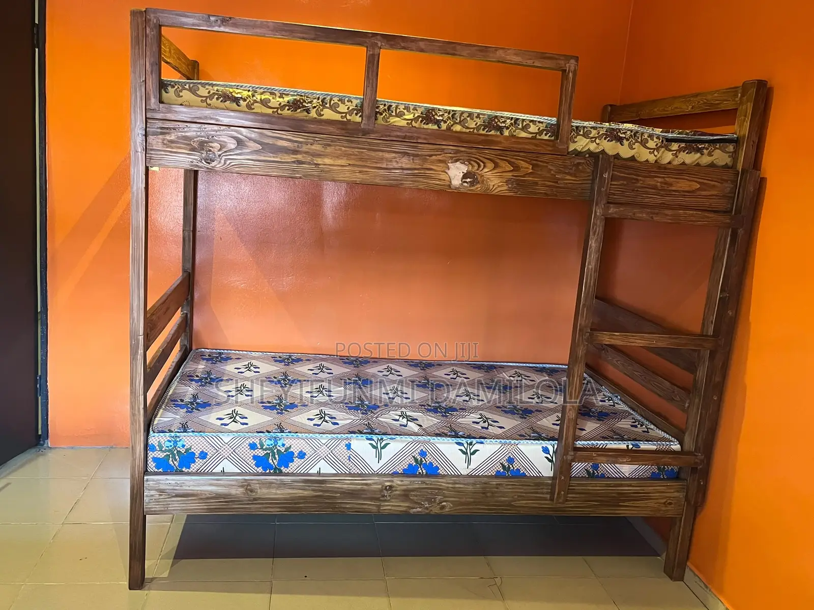 3 and Half by 6 Wooden Bunk Bed