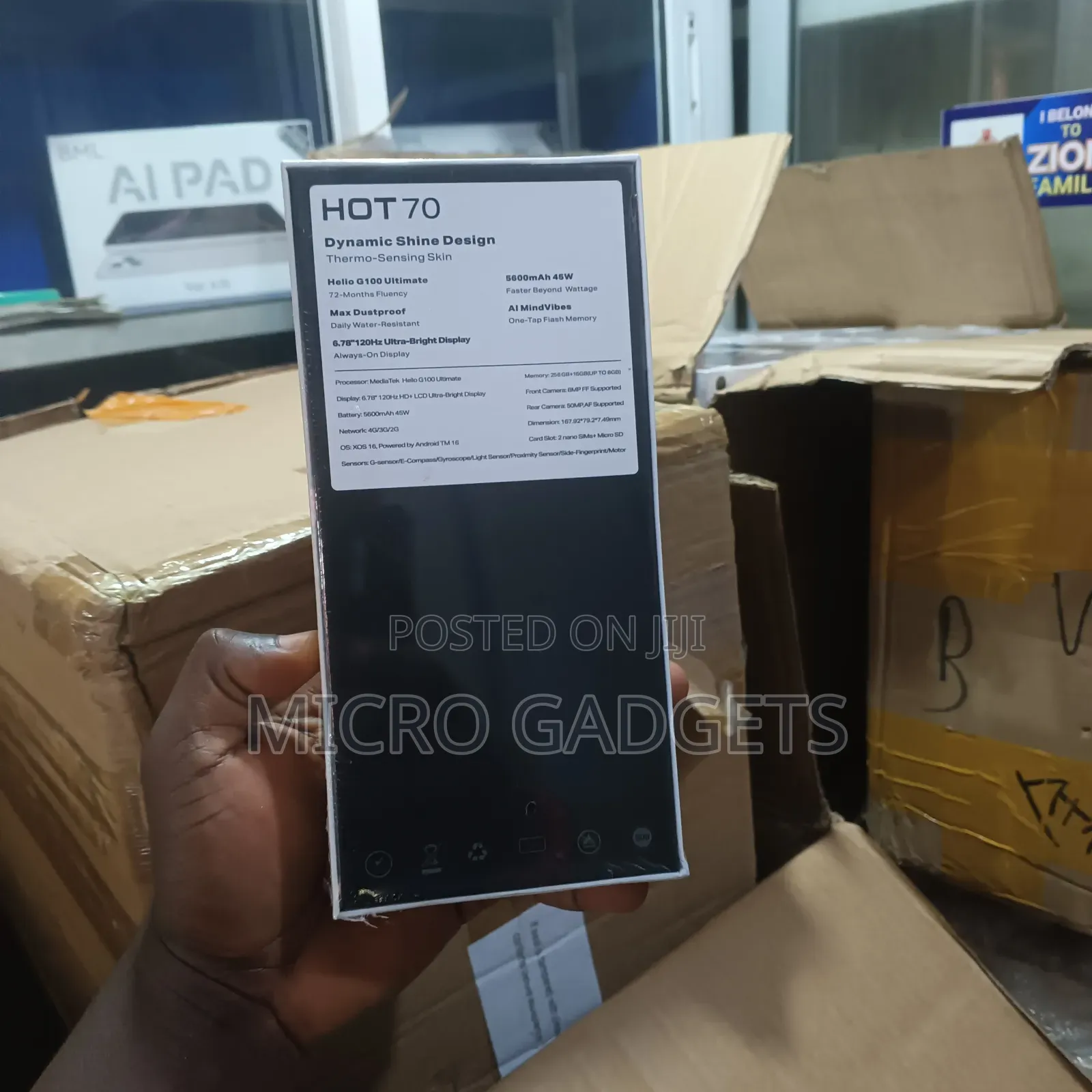 New Infinix Hot 70 256 GB