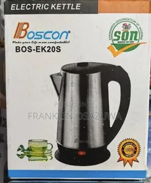 Boscon 2.0L Electric Kettle – Stainless Steel Fast Boiling Jug