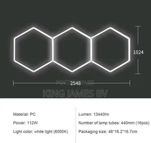 3 Set Hexagon LED Light – Stylish Modern Wall Lighting