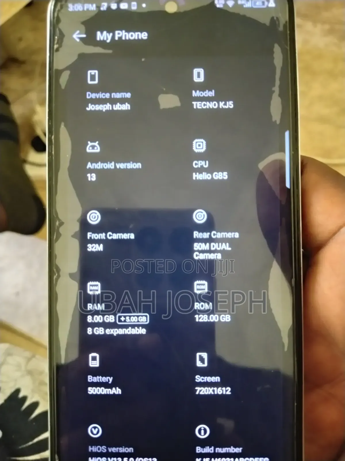 Tecno Spark 20 128 GB Silver