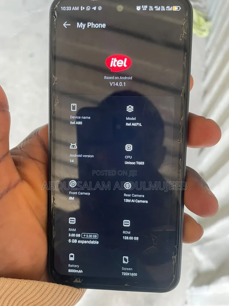 Itel A80 128 GB Blue