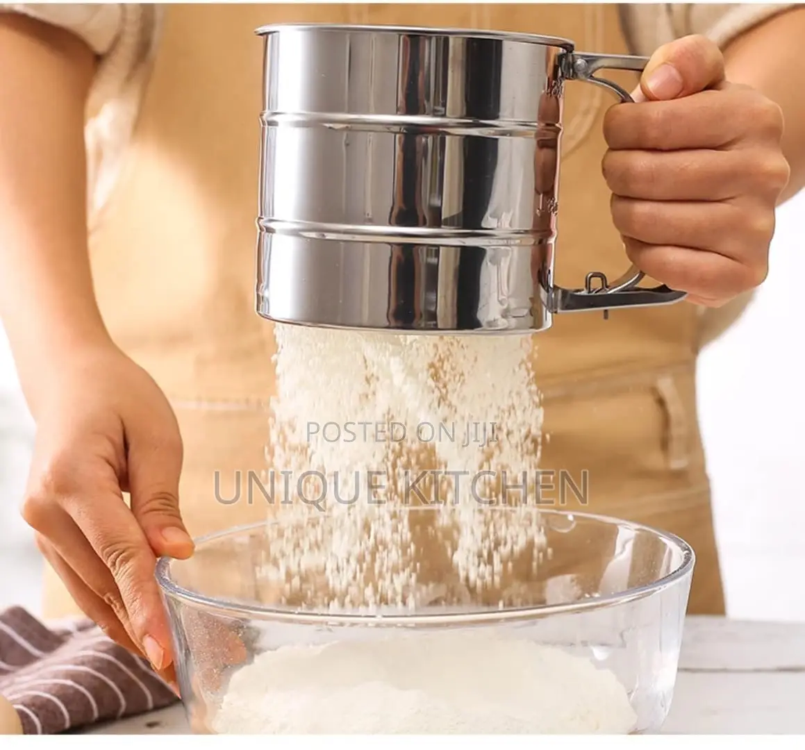 Handheld Flour Sifter Cup - Baking Powder Sugar Mesh Strainer