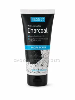 Beauty Formulas Activated Charcoal Facial Scrub – 150ml