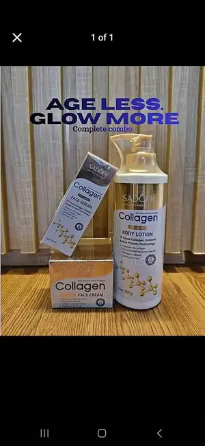 SADOER Collagen 3-in-1 Skincare Set – Serum, Cream Body Lotion