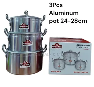 3 PCS Aluminium Cooking Pot