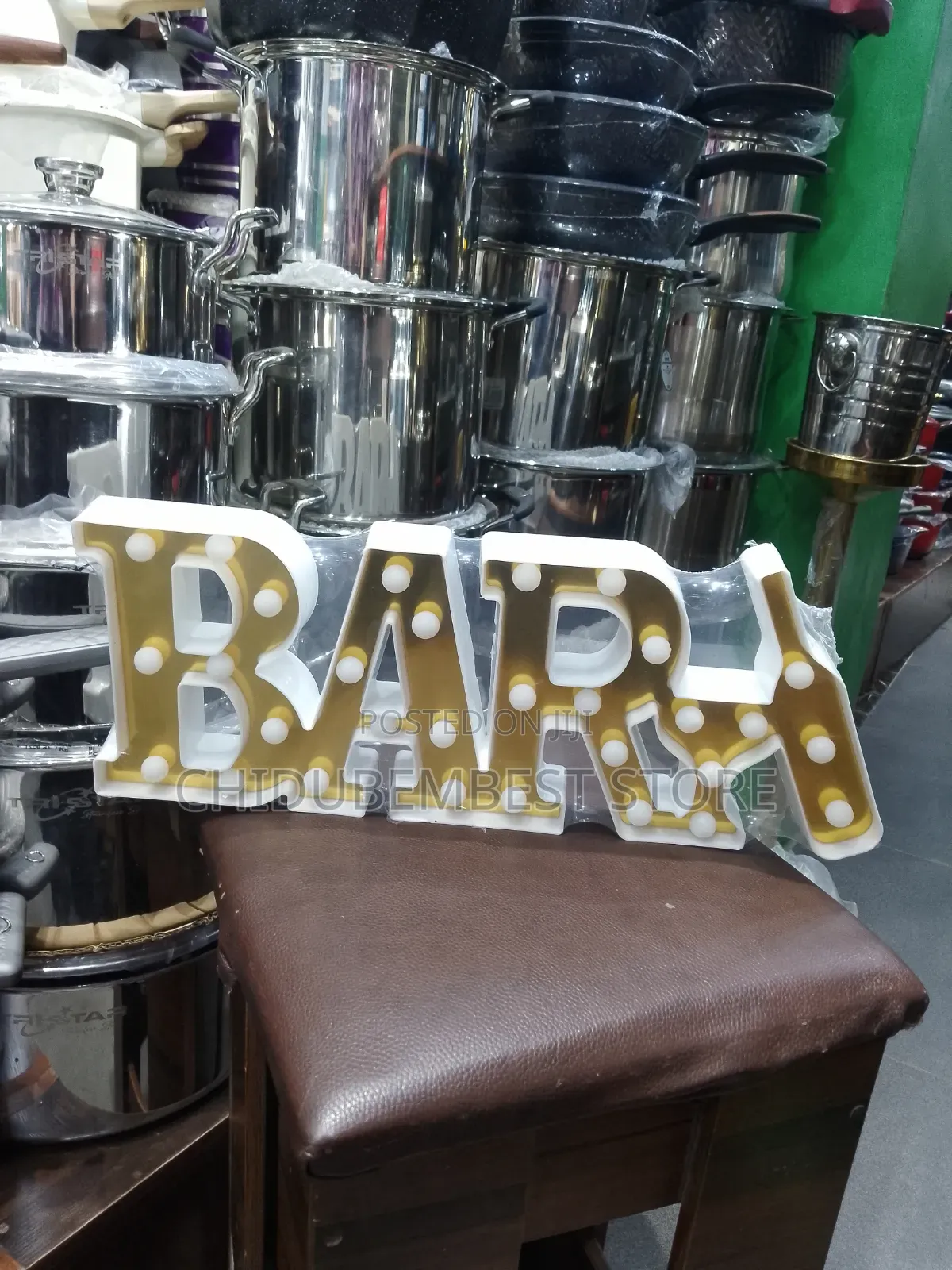 Illuminated Bar Sign Display