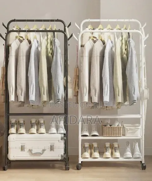 Cloth Hanger With Shoe Rack