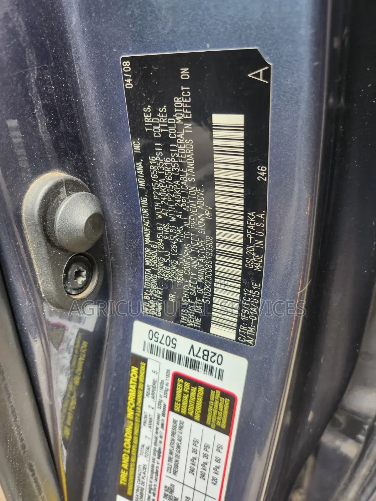 Toyota Sienna 2008 Gray