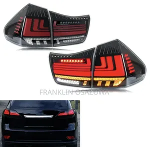 LED Tail Lights for Lexus RX330 RX350 2004–2009 – Black/Red Rear Lamps