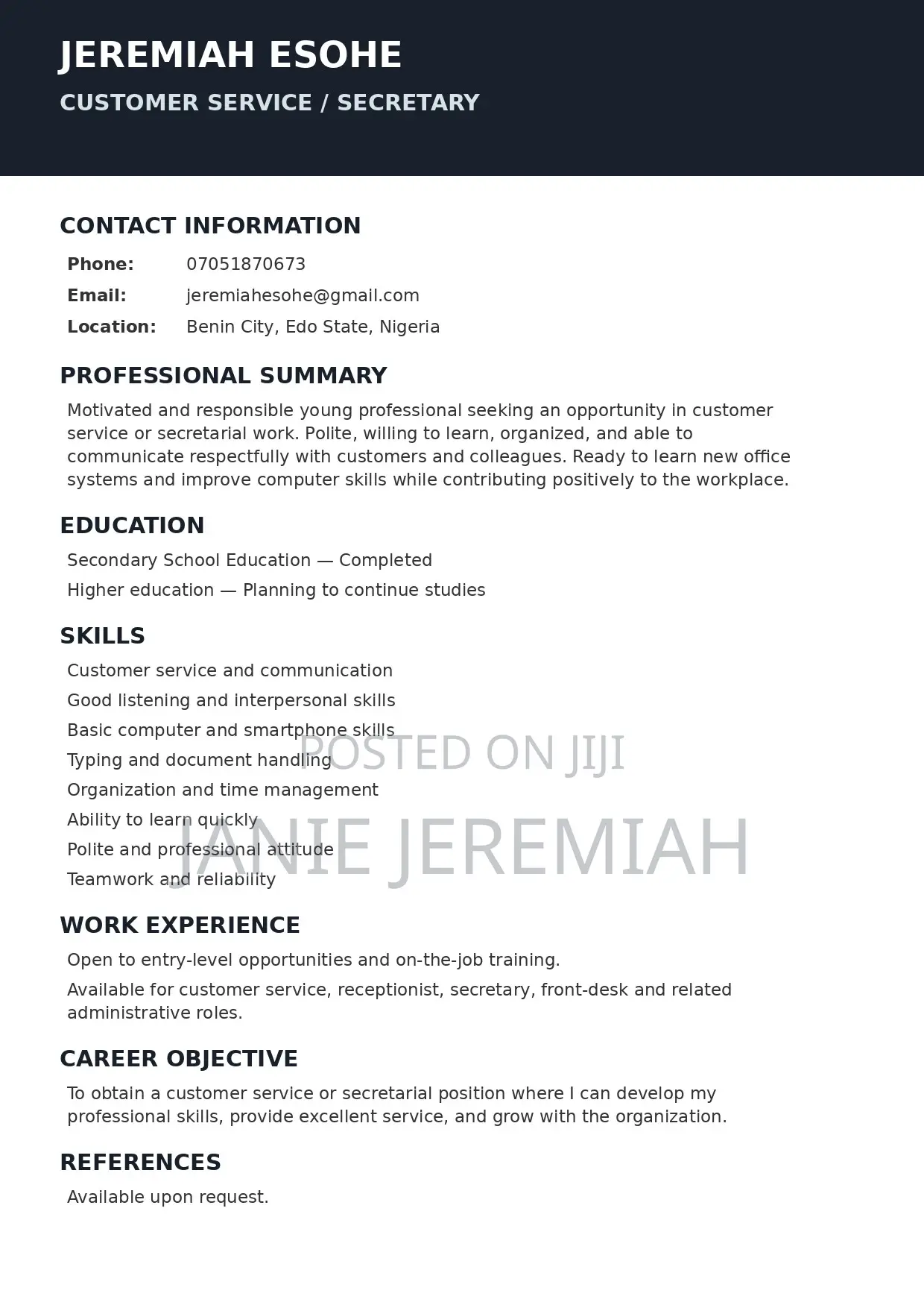 Remote Job