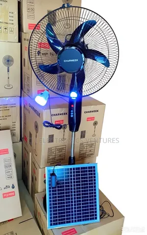 Brand New Charkweek Solar Rechargeable Fan