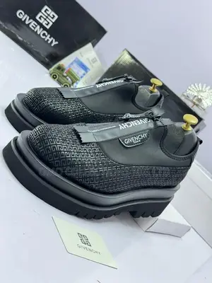 Givenchy Men’s Black Leather Platform Shoes – Fully Boxed
