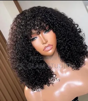 14” Inches SDD Pure Human Hair Pixie Curls Fringe Available