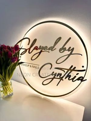 Indoor Wall Sign With Back Light
