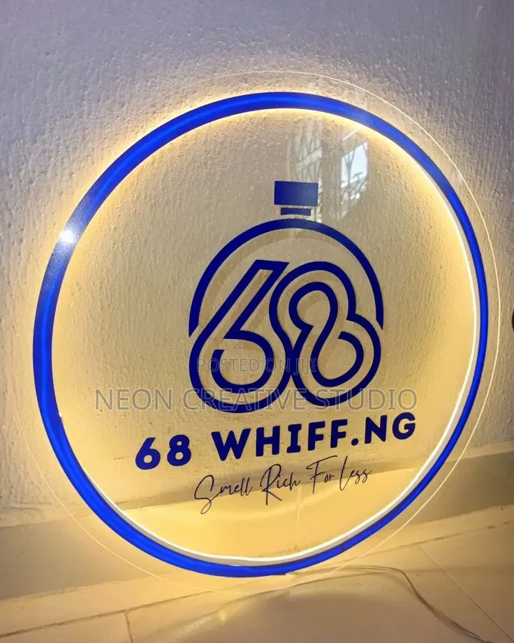 Indoor Wall Sign With Back Light