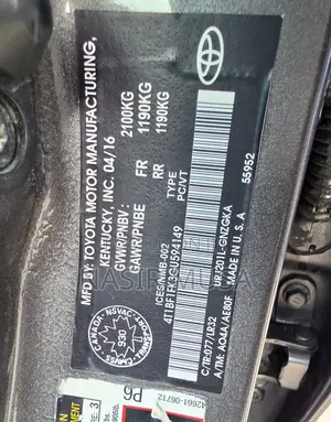 Toyota Camry XSE 4dr Sedan (2.5l 4cyl 6A) 2016 Gray