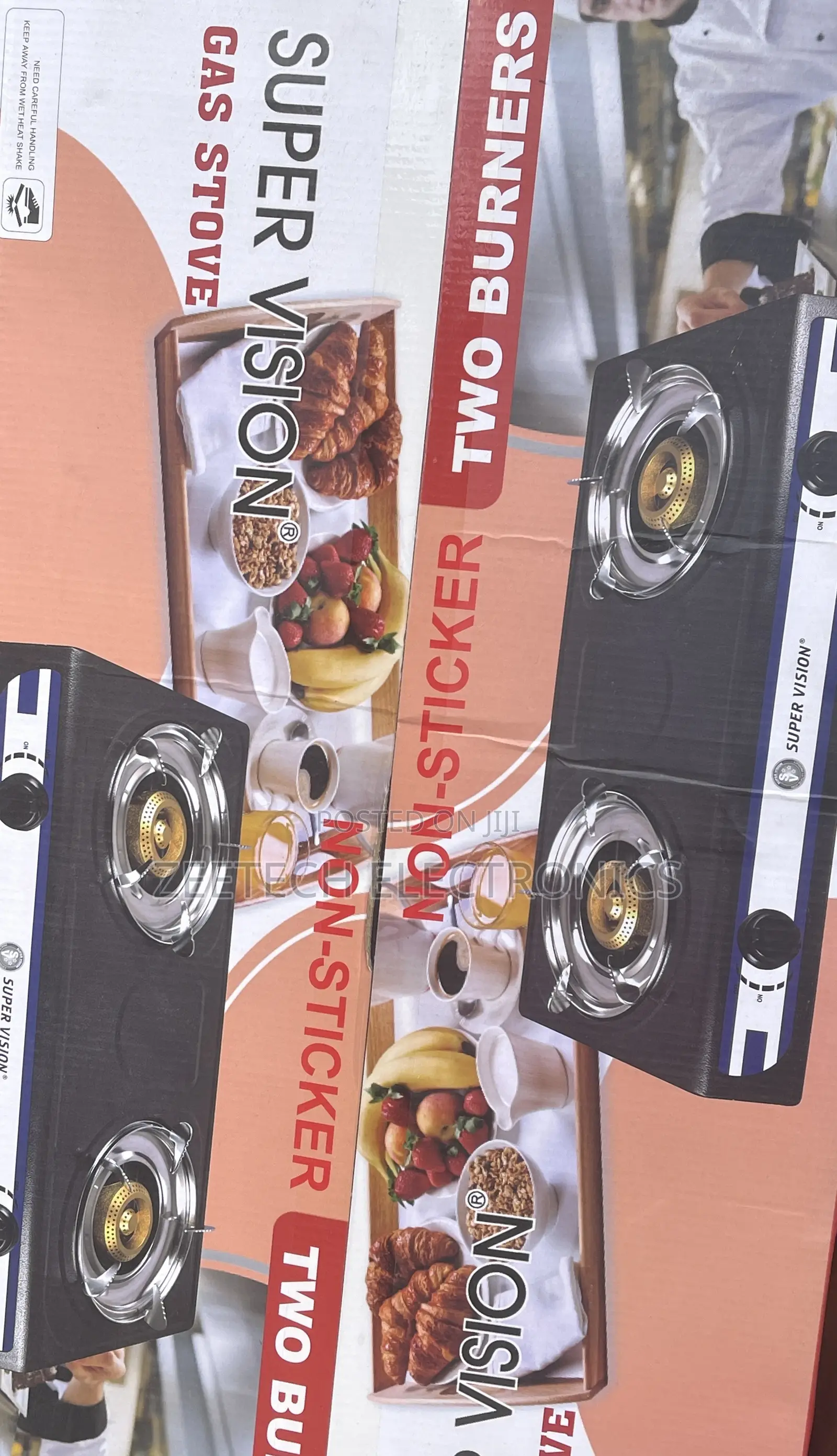 Super Vision 2 Burner Table Top Gas Stainless