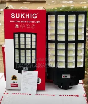 Sukhig Solar Street Light – All-in-One Outdoor Security Light