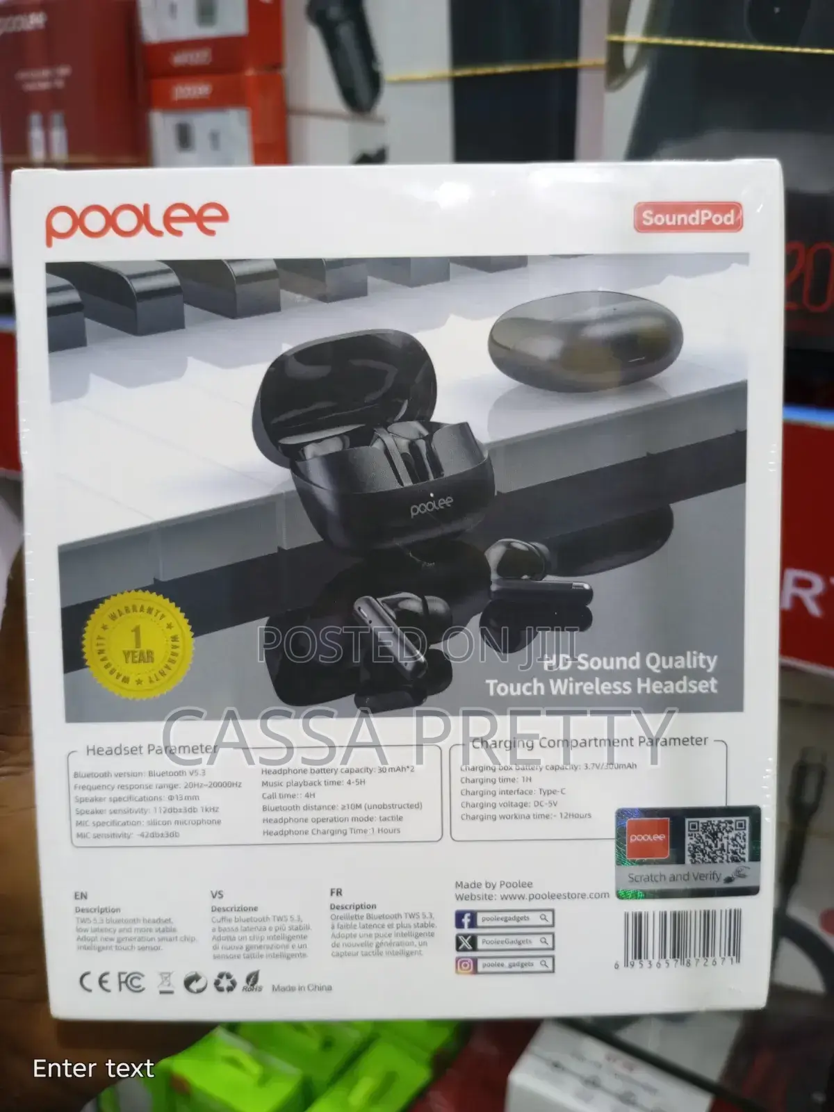 Poolee SoundPod Bluetooth Earbud