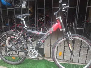 Mountain Active Bicycle With Bull Horn Handle and Front Shocks