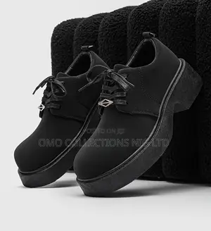 UrbanEdge Men’s Faux Leather Platform Lace-Up Shoes – Fully Boxed