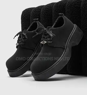 UrbanEdge Men’s Faux Leather Platform Lace-Up Shoes – Fully Boxed