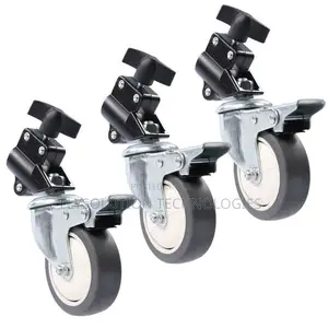 Yunteng Moveable Wheels Set for Led Light Stands (3-Pack)