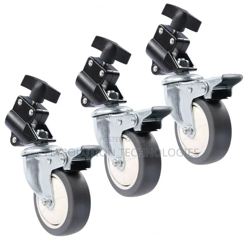 Yunteng Moveable Wheels Set for Led Light Stands (3-Pack)