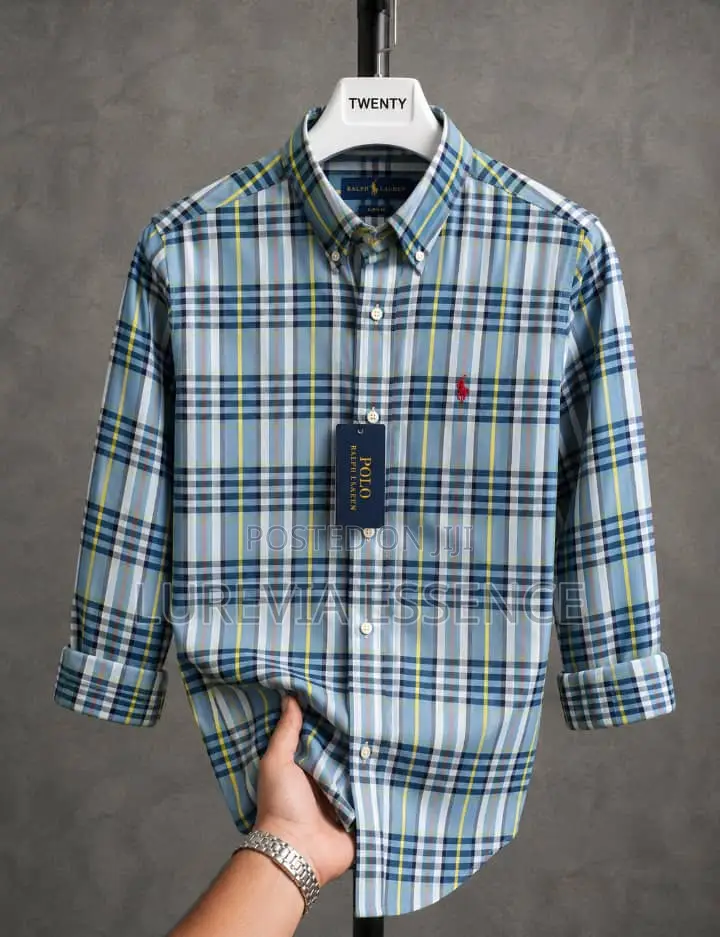 Men’s Multicolor Plaid Long-Sleeve Shirt