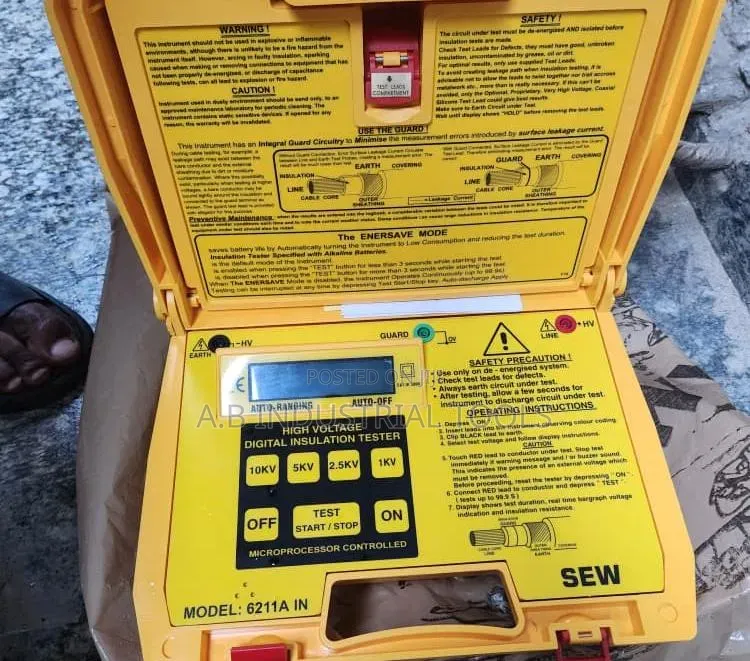 SEW Model 6211A IN Digital High Voltage Insulation Tester