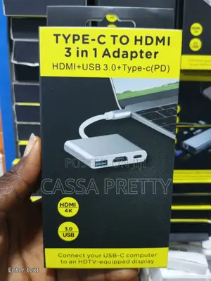 Type-C to HDMI 3 in 1 Adapter